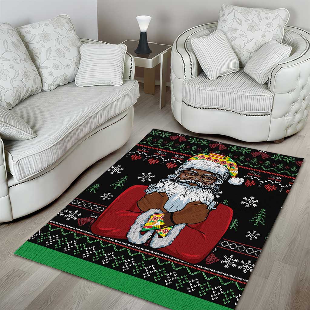 Santa Claus African Christmas Area Rug Traditional Costume DT03