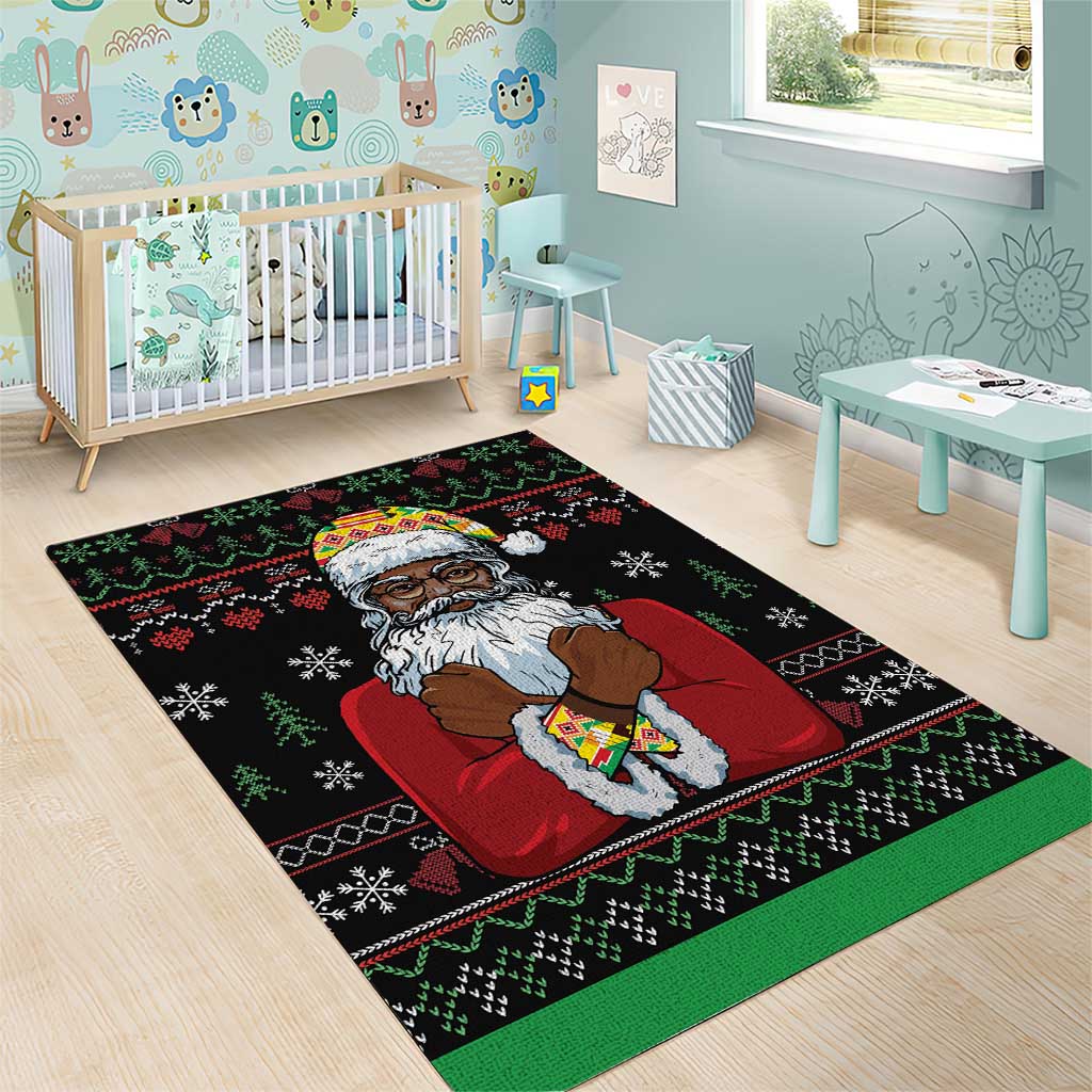 Santa Claus African Christmas Area Rug Traditional Costume DT03