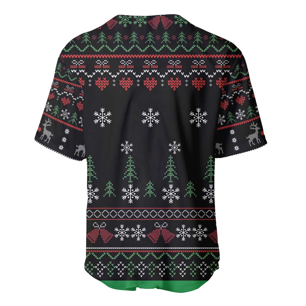 Santa Claus African Christmas Baseball Jersey Traditional Costume DT03