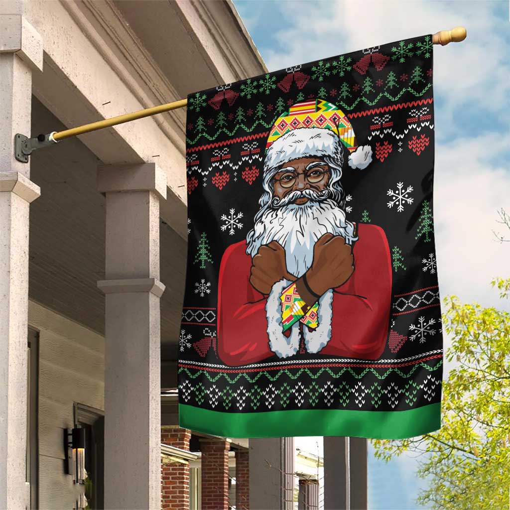 Santa Claus African Christmas Garden Flag Traditional Costume DT03