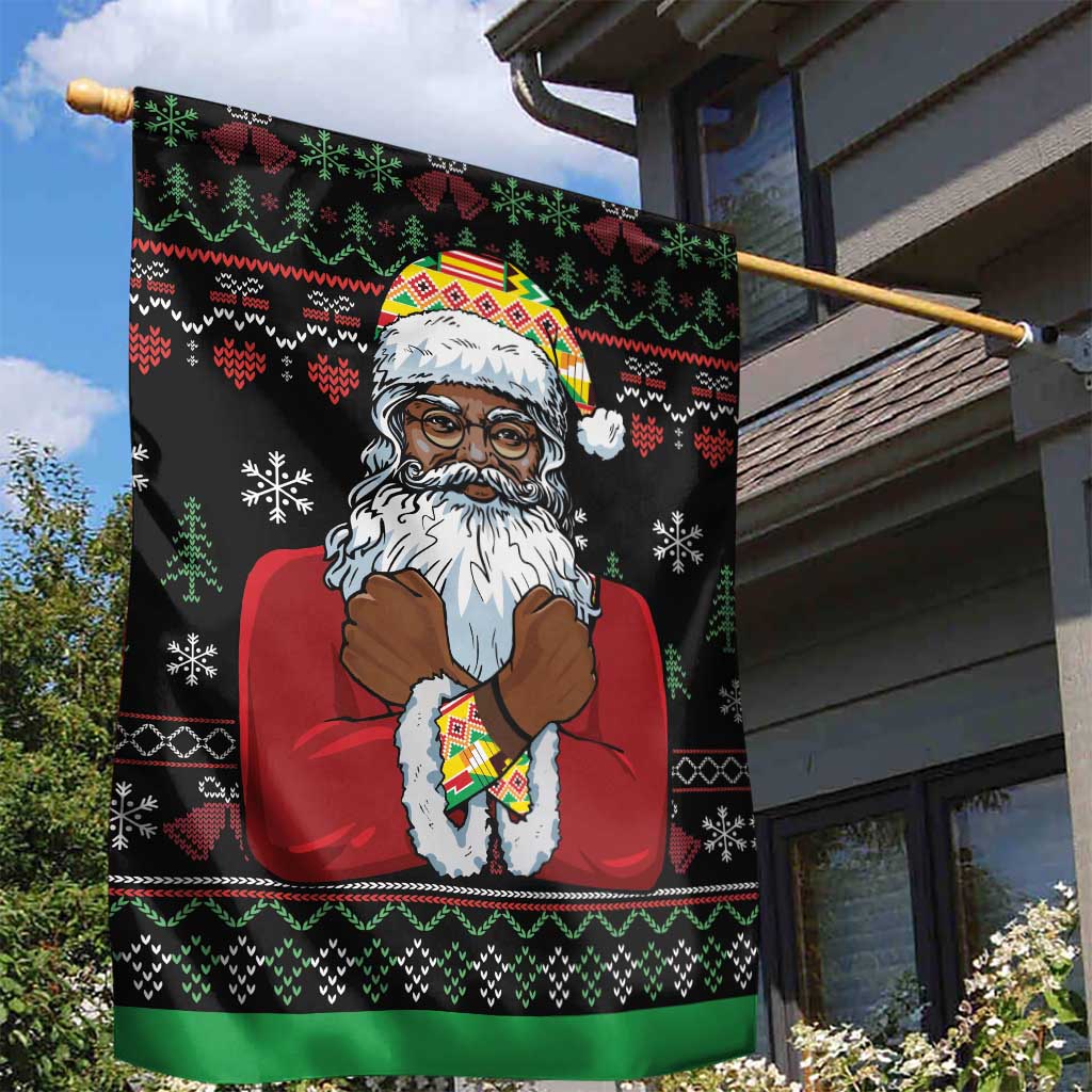Santa Claus African Christmas Garden Flag Traditional Costume DT03
