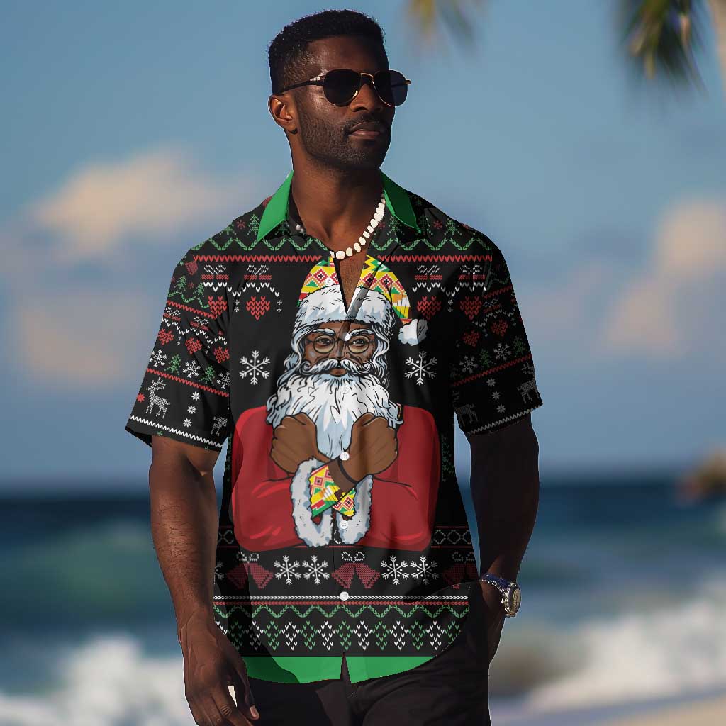 Santa Claus African Christmas Hawaiian Shirt Traditional Costume DT03
