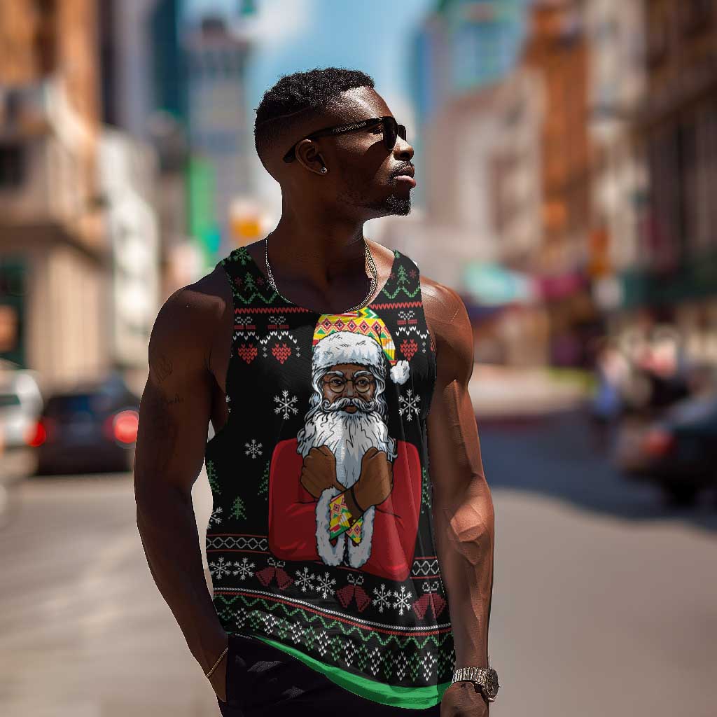 Santa Claus African Christmas Men Tank Top Traditional Costume DT03