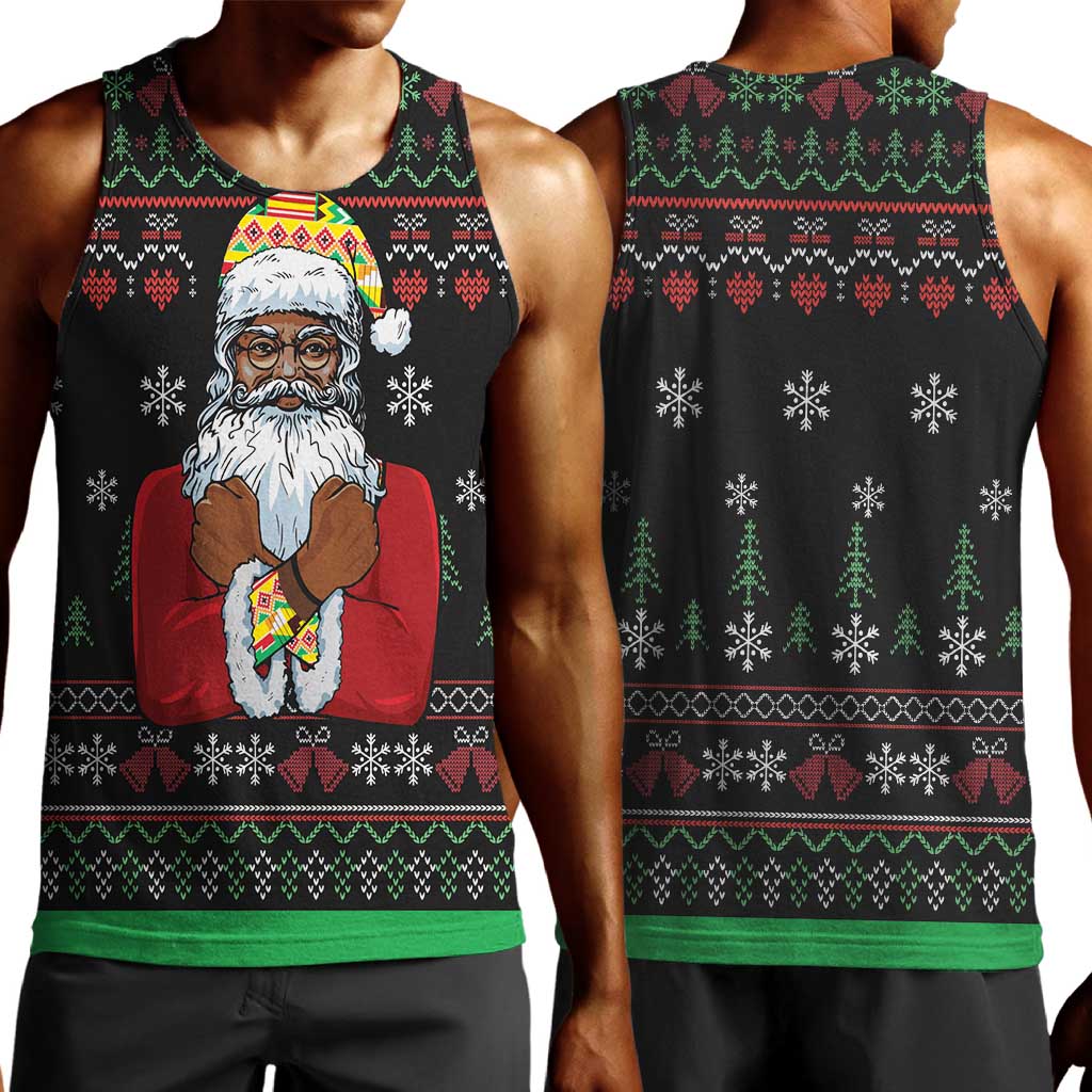 Santa Claus African Christmas Men Tank Top Traditional Costume DT03