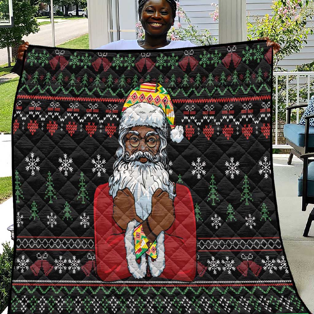 Santa Claus African Christmas Quilt Traditional Costume DT03