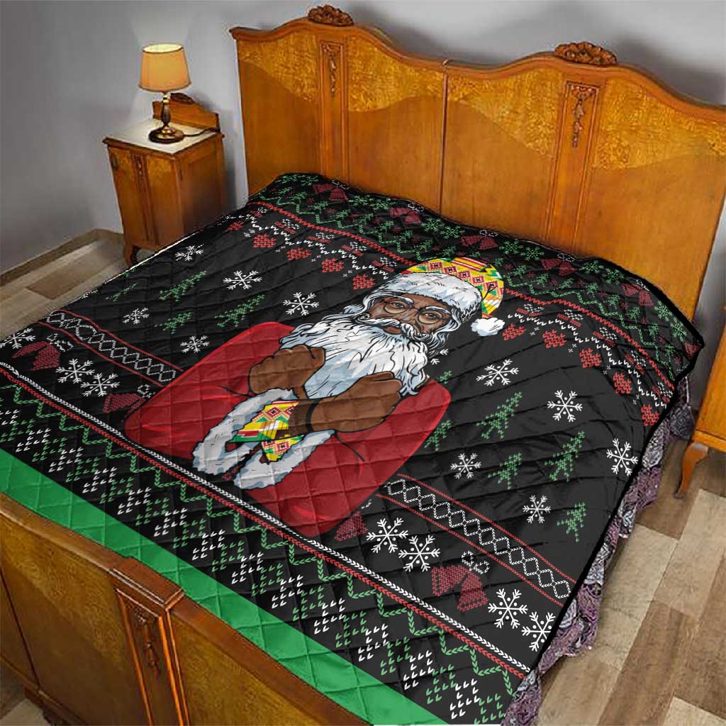 Santa Claus African Christmas Quilt Traditional Costume DT03