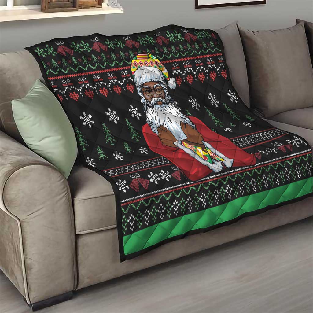 Santa Claus African Christmas Quilt Traditional Costume DT03