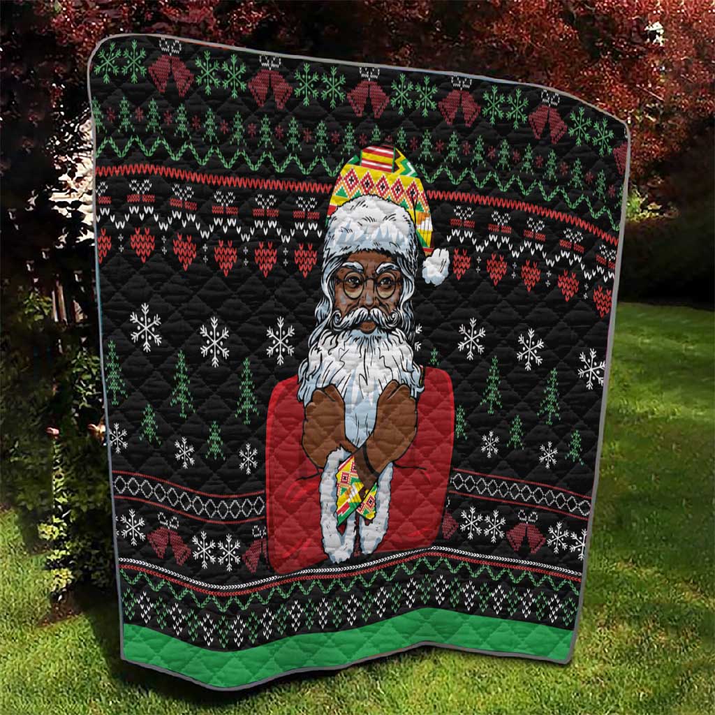 Santa Claus African Christmas Quilt Traditional Costume DT03