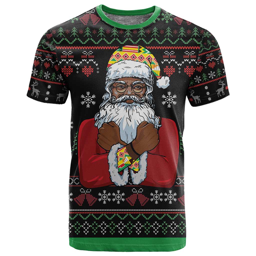 Santa Claus African Christmas T shirt Traditional Costume DT03