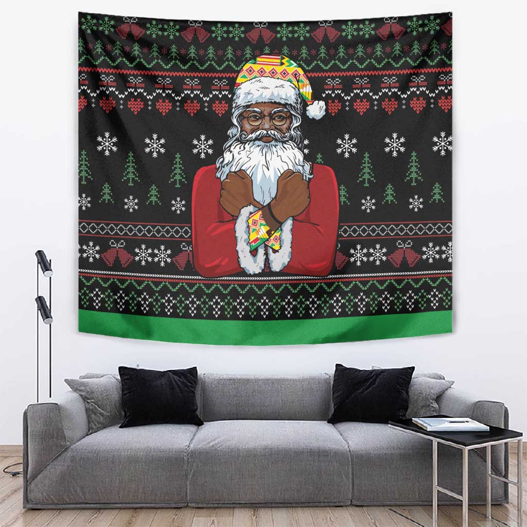 Santa Claus African Christmas Tapestry Traditional Costume DT03