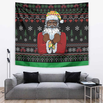 Santa Claus African Christmas Tapestry Traditional Costume DT03