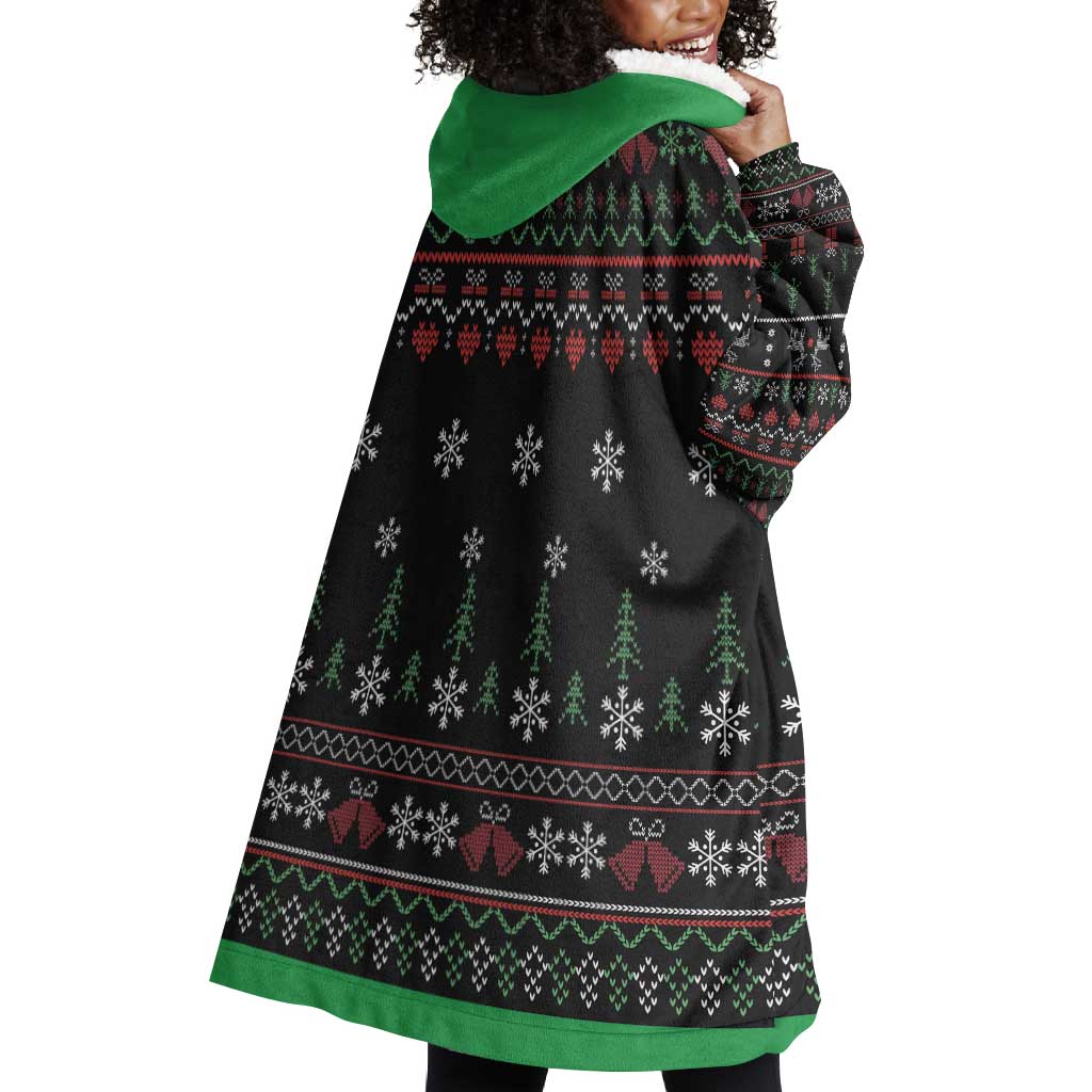 Santa Claus African Christmas Wearable Blanket Hoodie Traditional Costume DT03