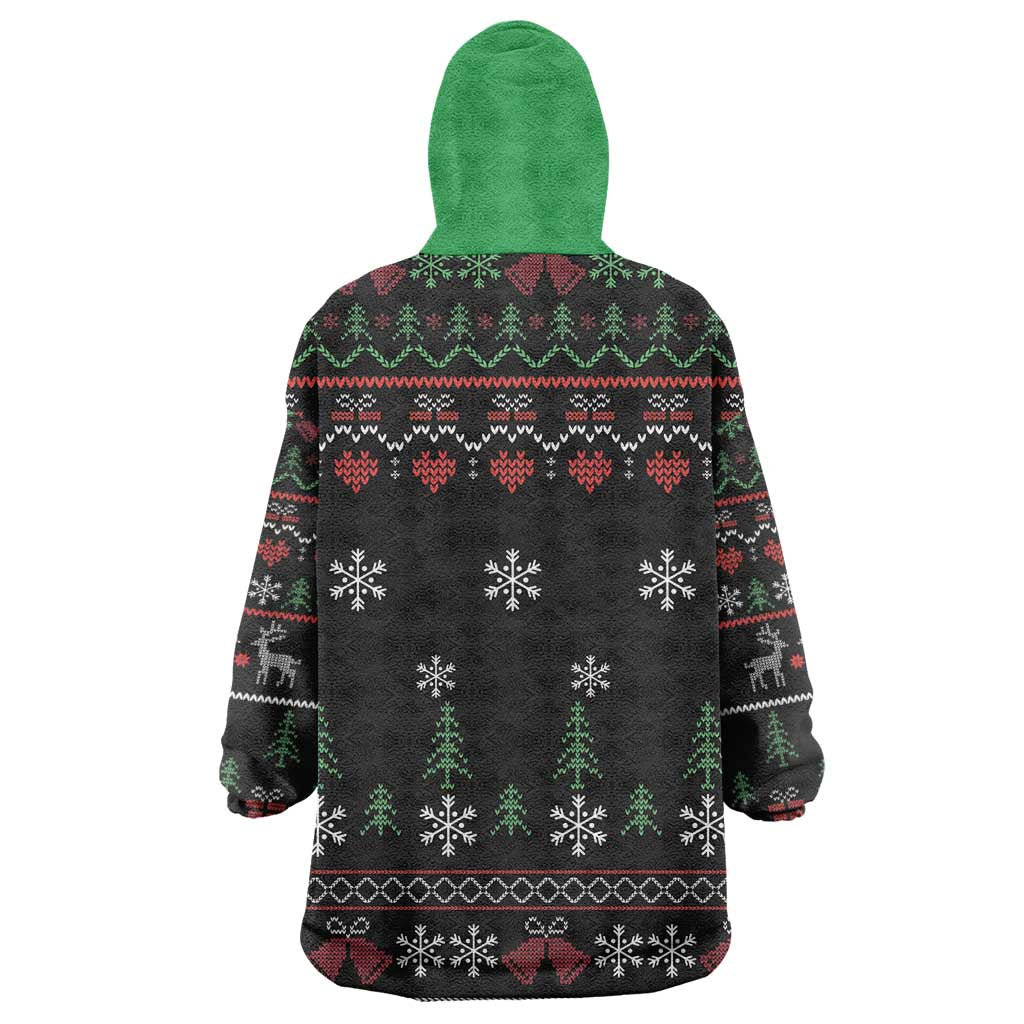 Santa Claus African Christmas Wearable Blanket Hoodie Traditional Costume DT03