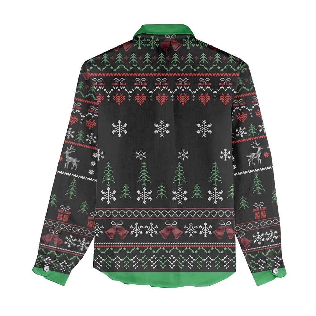 Santa Claus African Christmas Women Casual Shirt Traditional Costume DT03