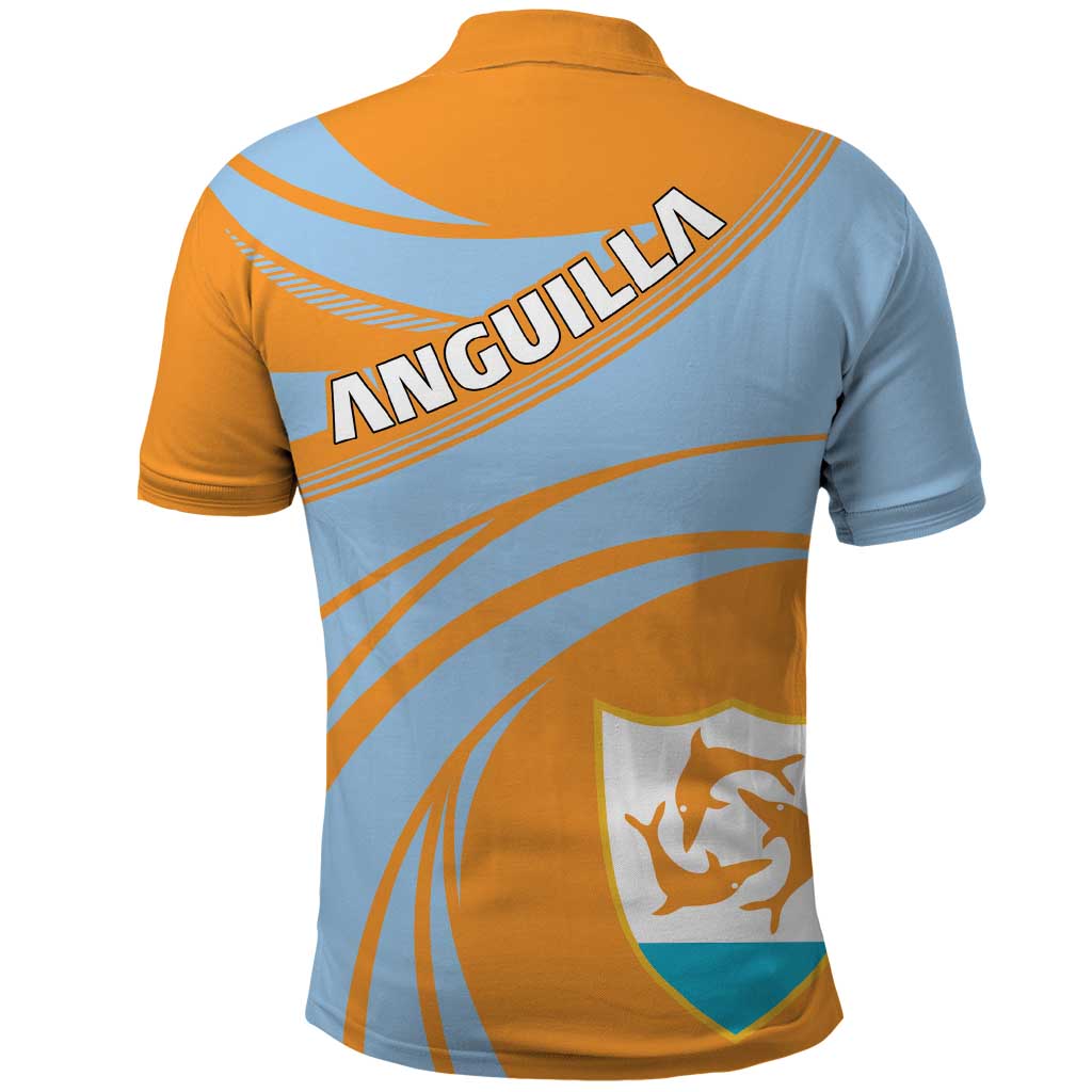 Anguilla Polo Shirt Coat Of Arms Cricket Style DT03