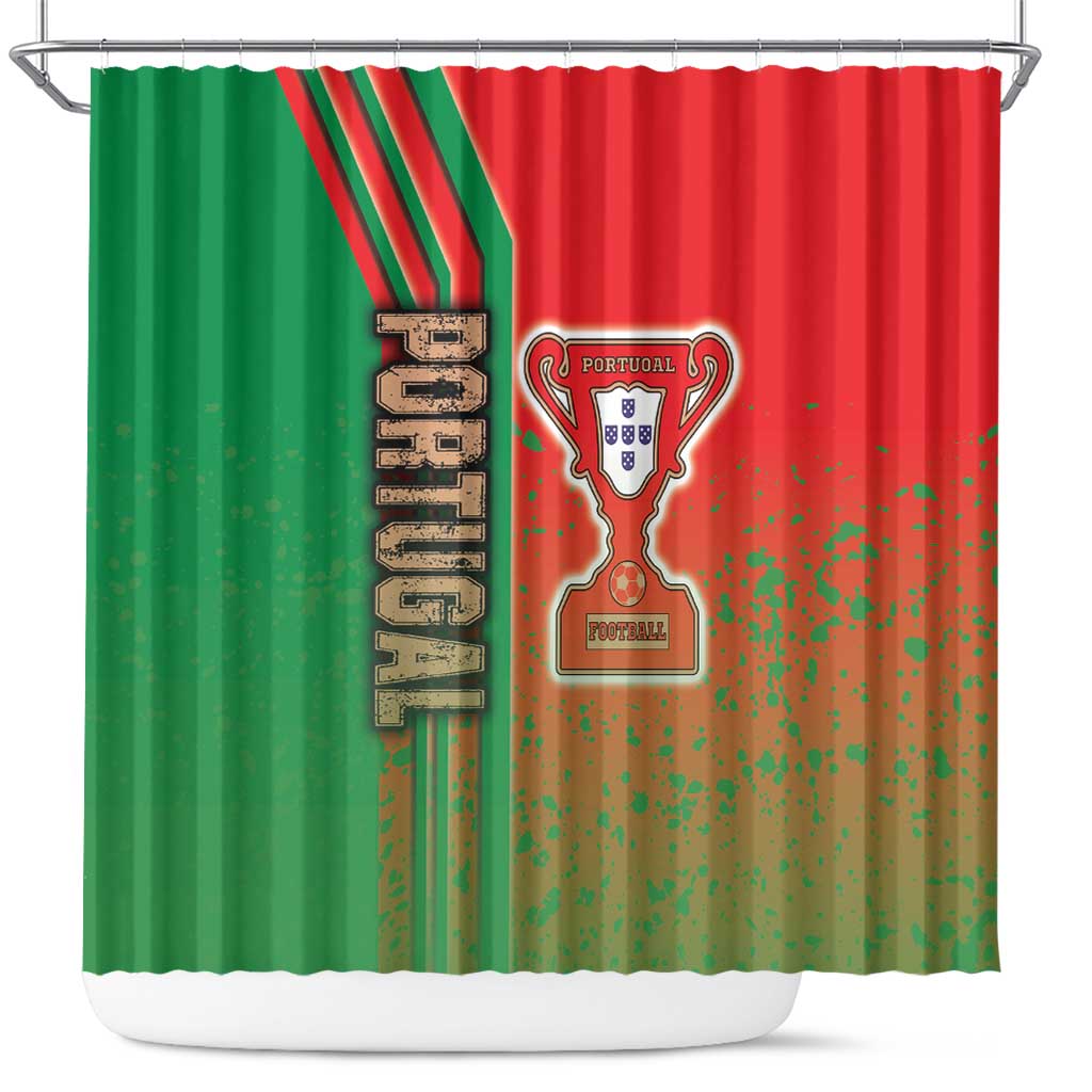 Portugal Football Shower Curtain Selecao das Quinas Soccer - Road To Champion DT03