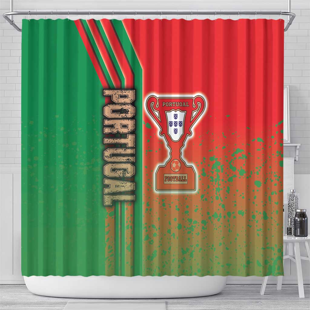 Portugal Football Shower Curtain Selecao das Quinas Soccer - Road To Champion DT03