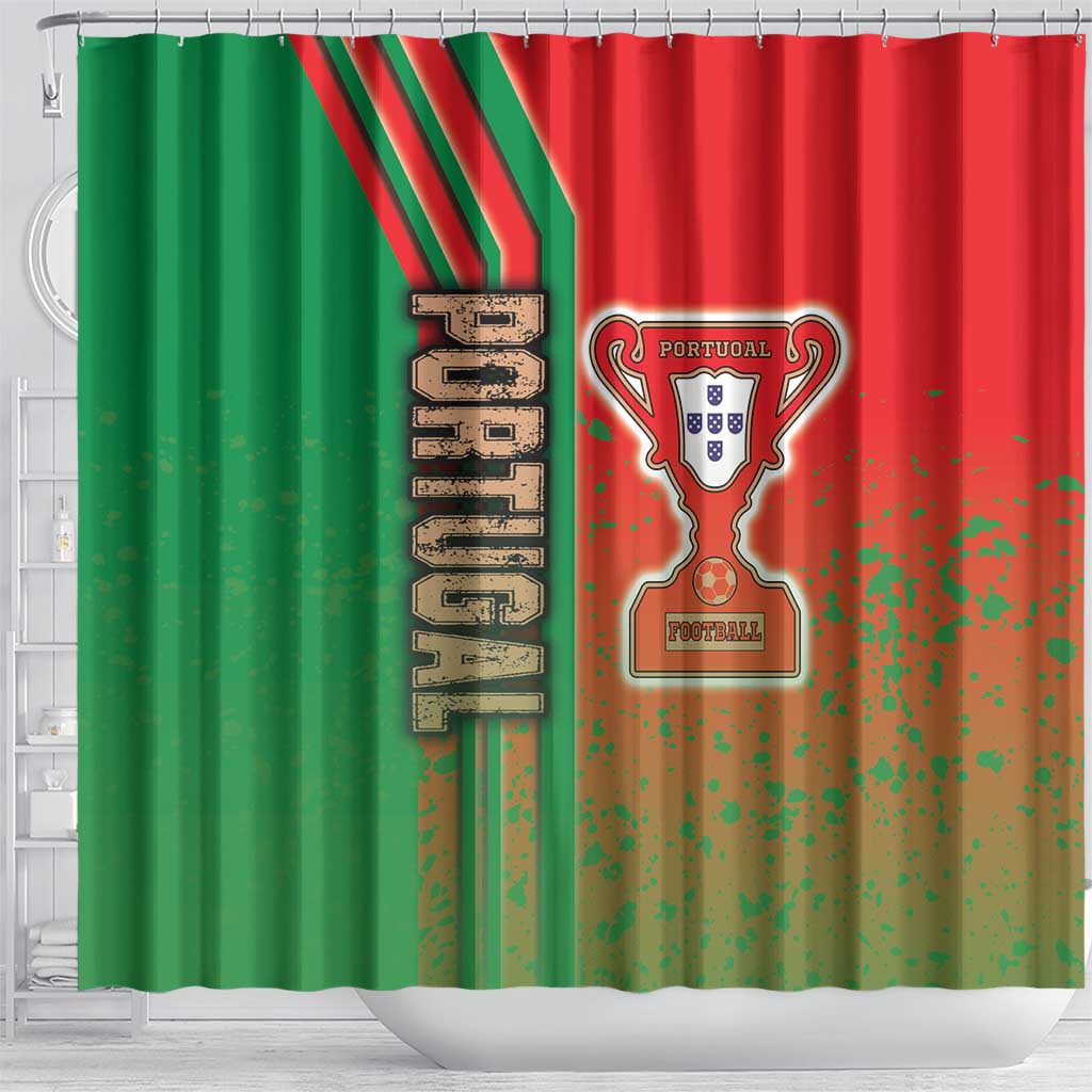 Portugal Football Shower Curtain Selecao das Quinas Soccer - Road To Champion DT03
