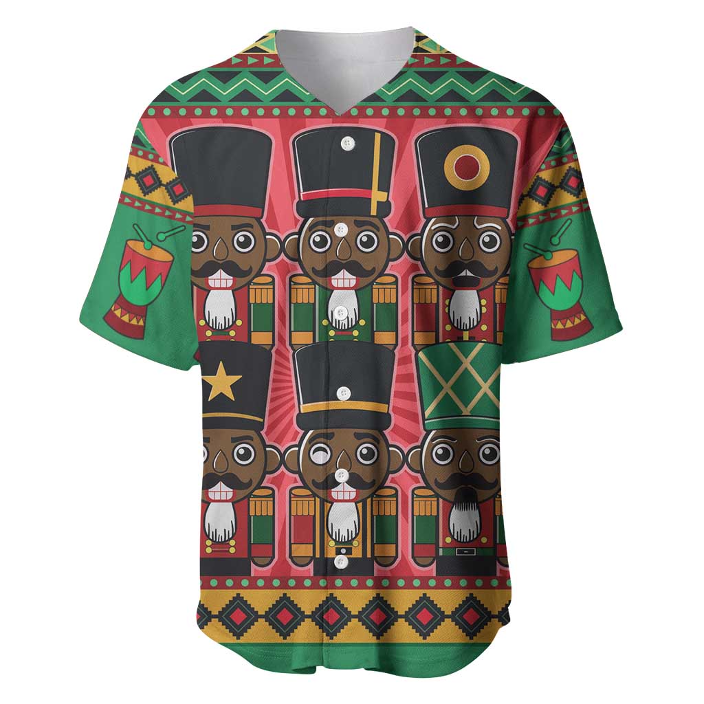 Black Nutcrackers Baseball Jersey Afro Christmas DT03