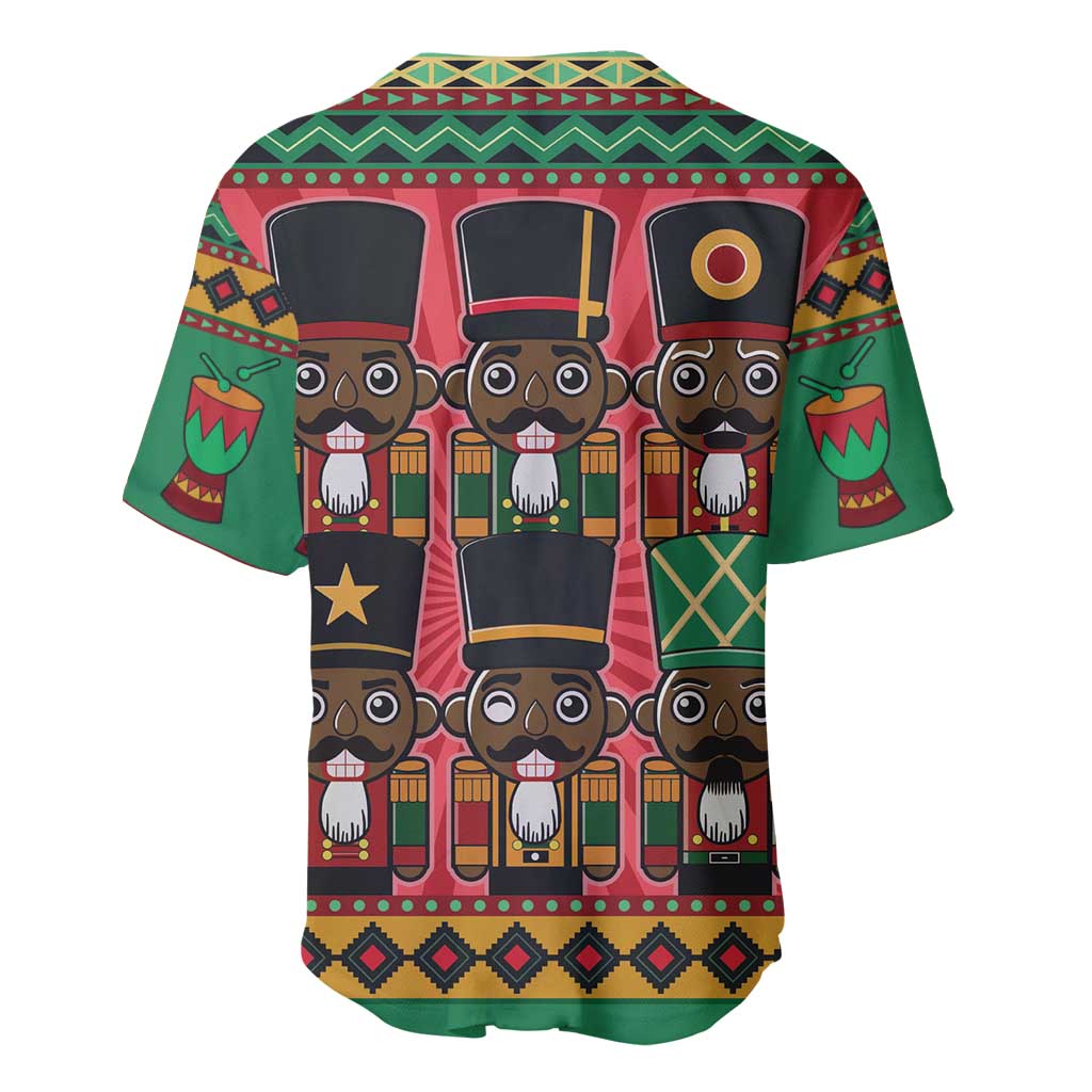 Black Nutcrackers Baseball Jersey Afro Christmas DT03
