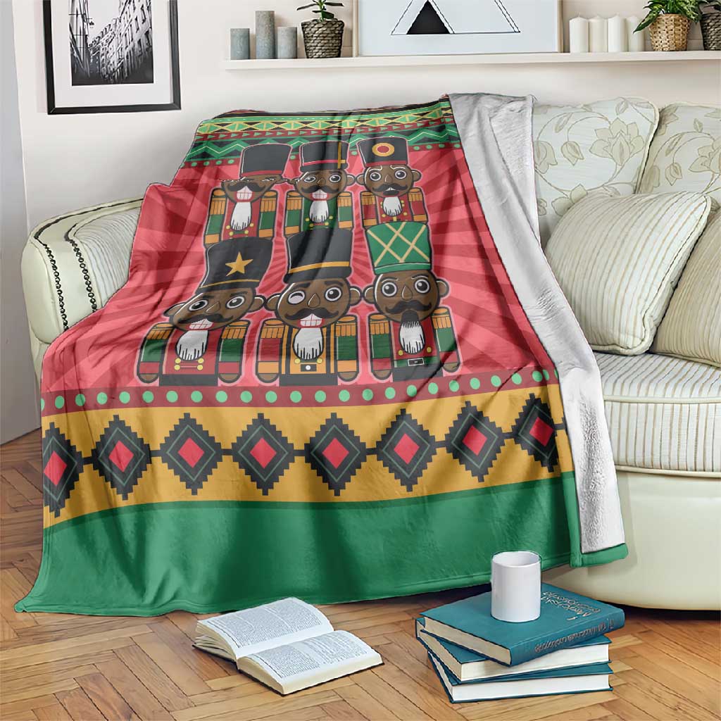 Black Nutcrackers Blanket Afro Christmas DT03