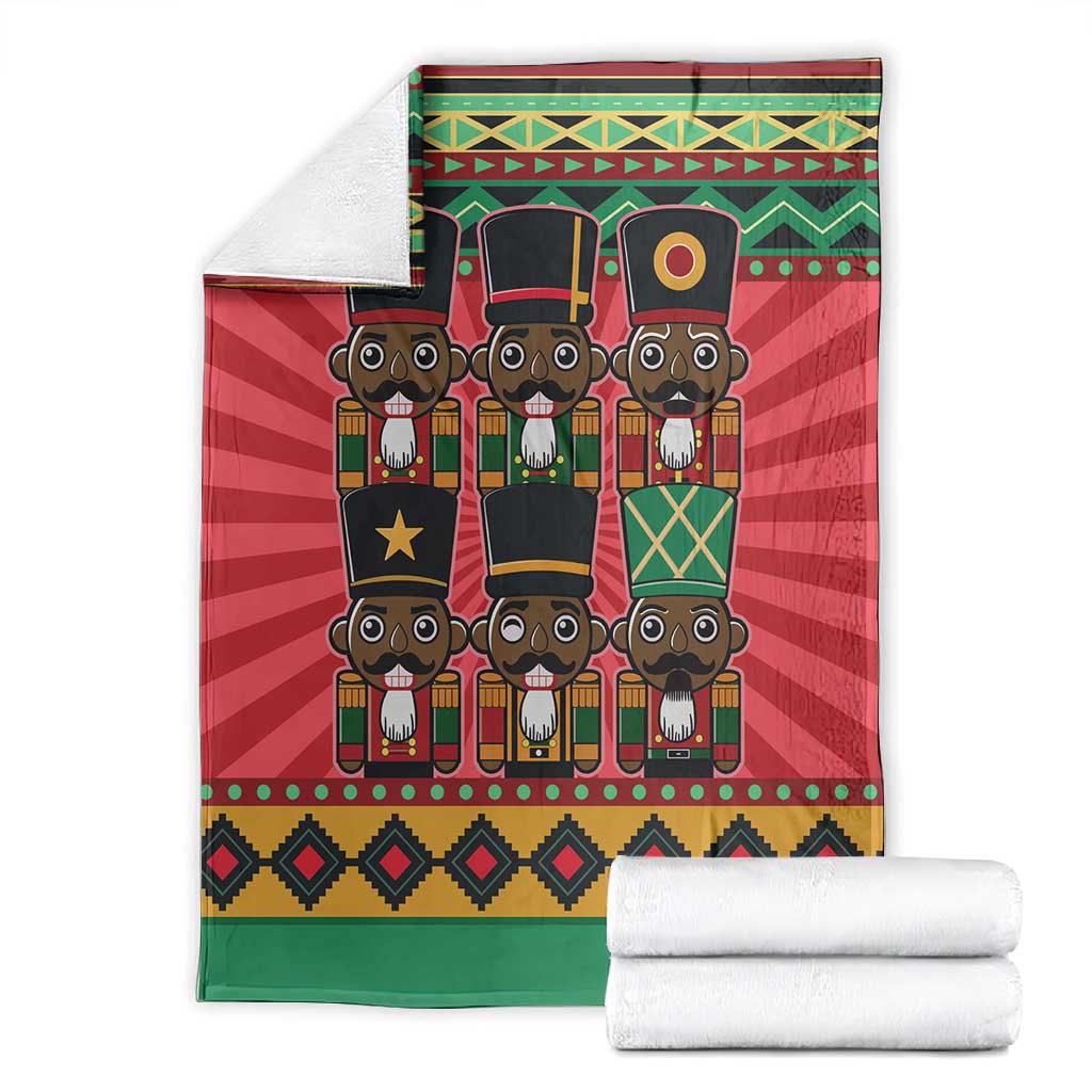 Black Nutcrackers Blanket Afro Christmas DT03