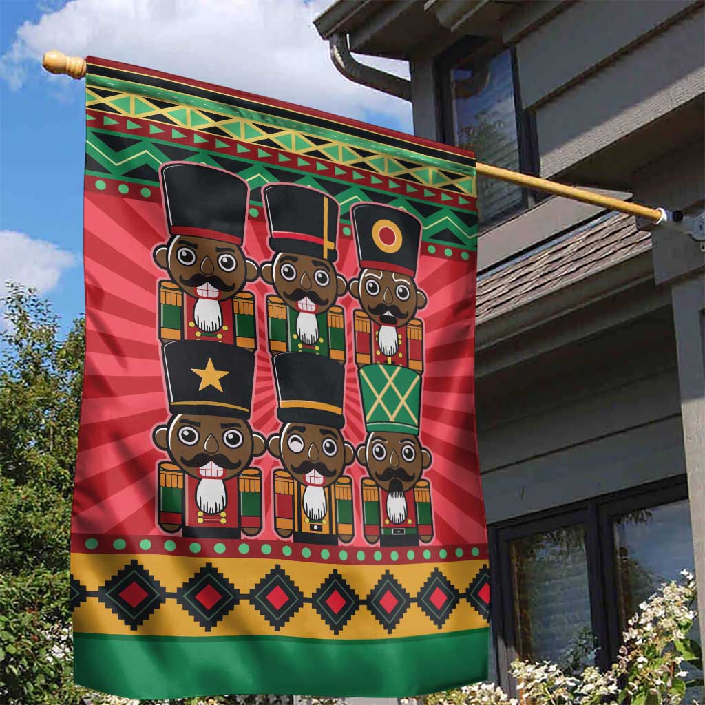 Black Nutcrackers Garden Flag Afro Christmas DT03