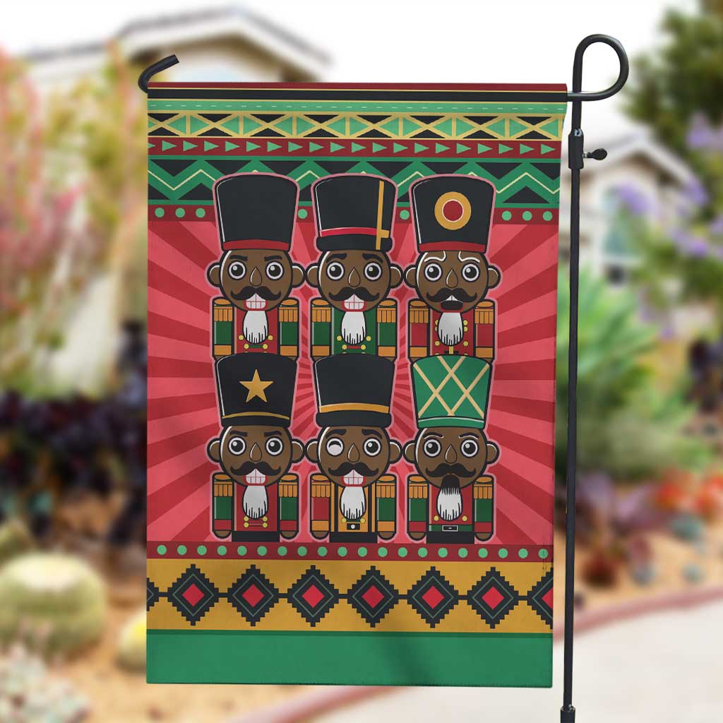 Black Nutcrackers Garden Flag Afro Christmas DT03