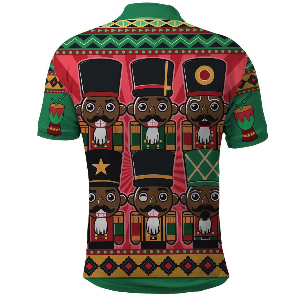 Black Nutcrackers Polo Shirt Afro Christmas DT03