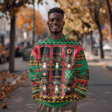 Black Nutcrackers Sweatshirt Afro Christmas DT03