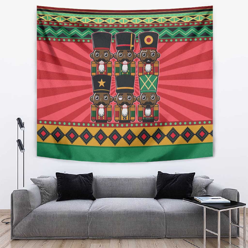 Black Nutcrackers Tapestry Afro Christmas DT03