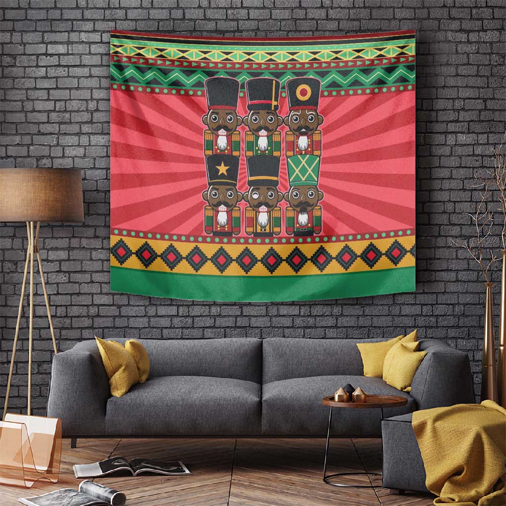 Black Nutcrackers Tapestry Afro Christmas DT03