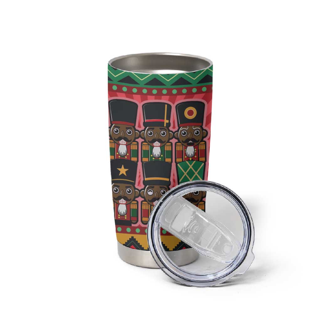Black Nutcrackers Tumbler Cup Afro Christmas DT03
