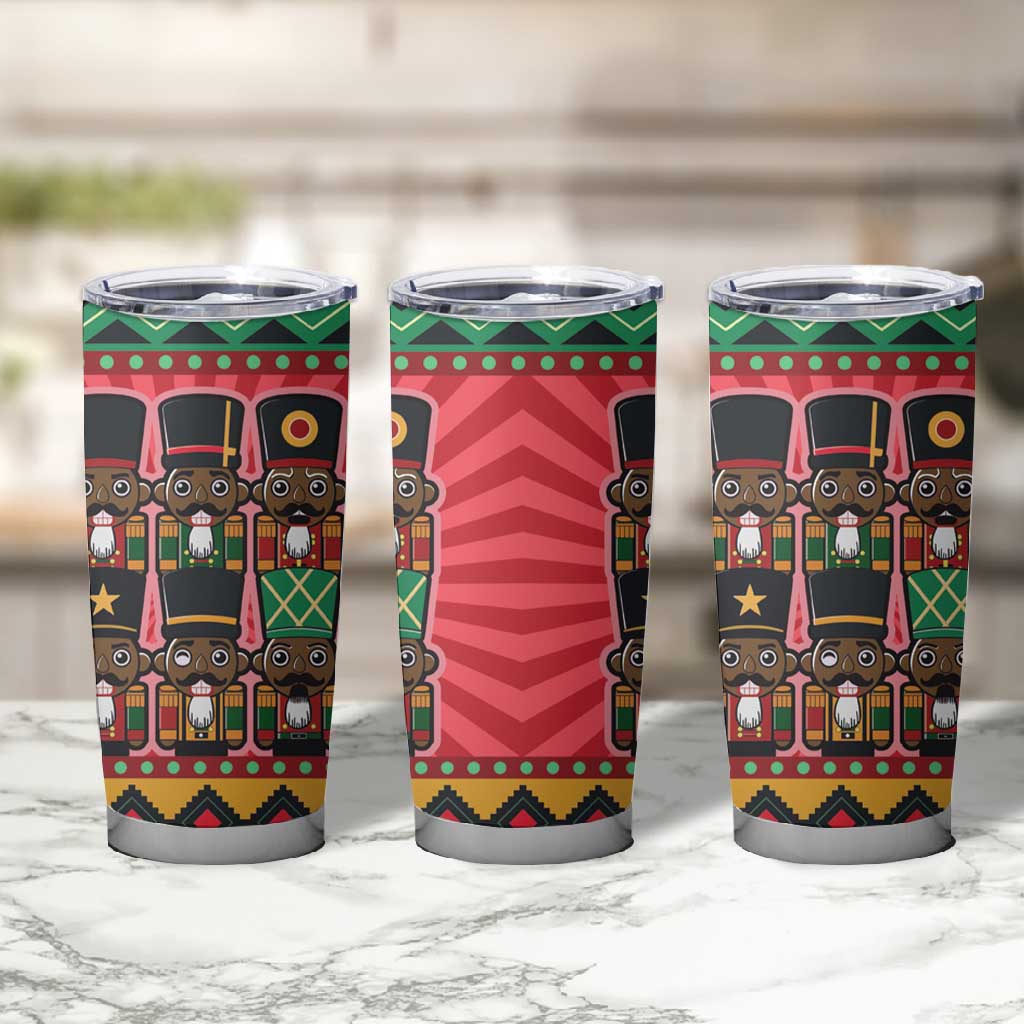 Black Nutcrackers Tumbler Cup Afro Christmas DT03