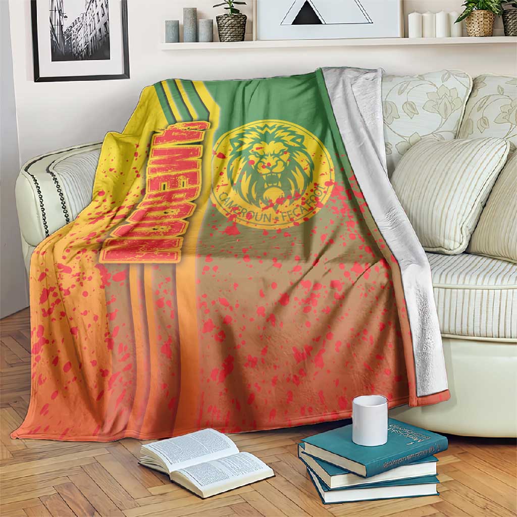 Cameroon Soccer Blanket Indomitable Lions Football - Road To Champion DT03