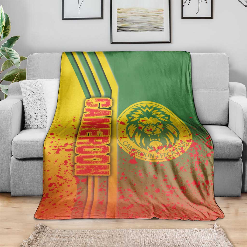 Cameroon Soccer Blanket Indomitable Lions Football - Road To Champion DT03