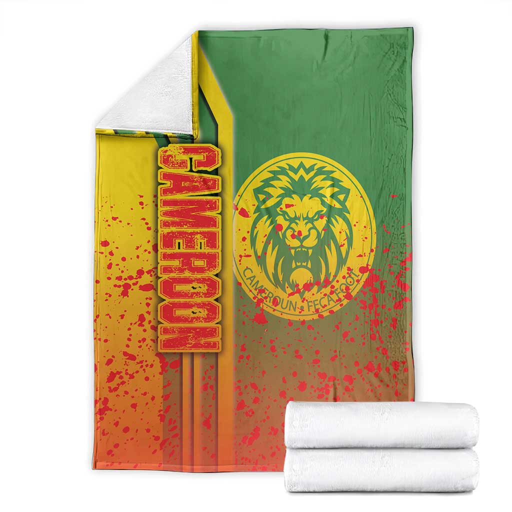 Cameroon Soccer Blanket Indomitable Lions Football - Road To Champion DT03