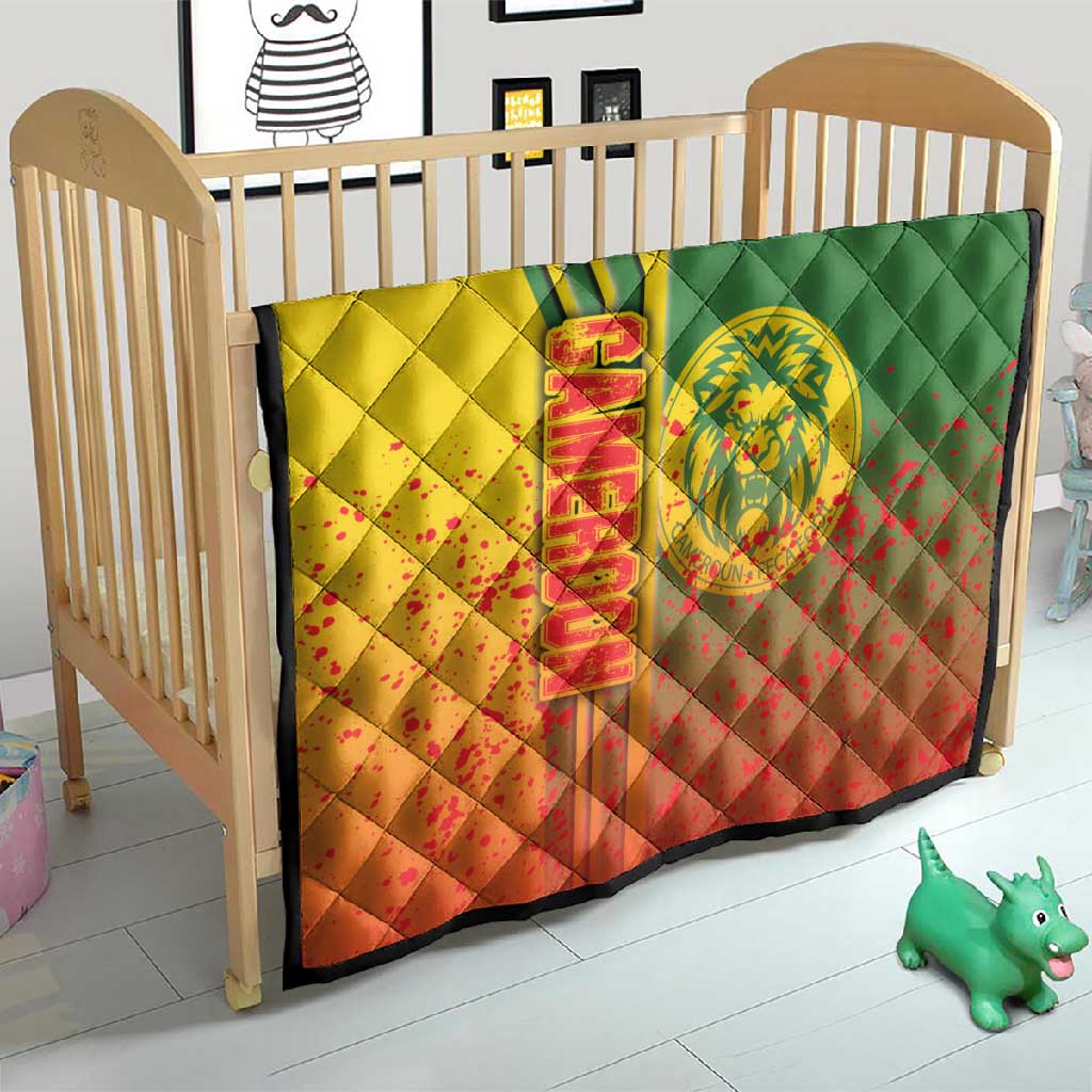 Cameroon Soccer Quilt Indomitable Lions Football - Road To Champion DT03