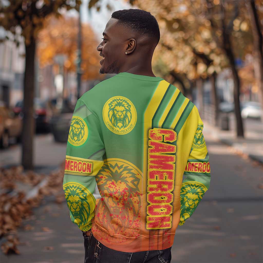 Cameroon Soccer Sweatshirt Indomitable Lions Football - Road To Champion DT03