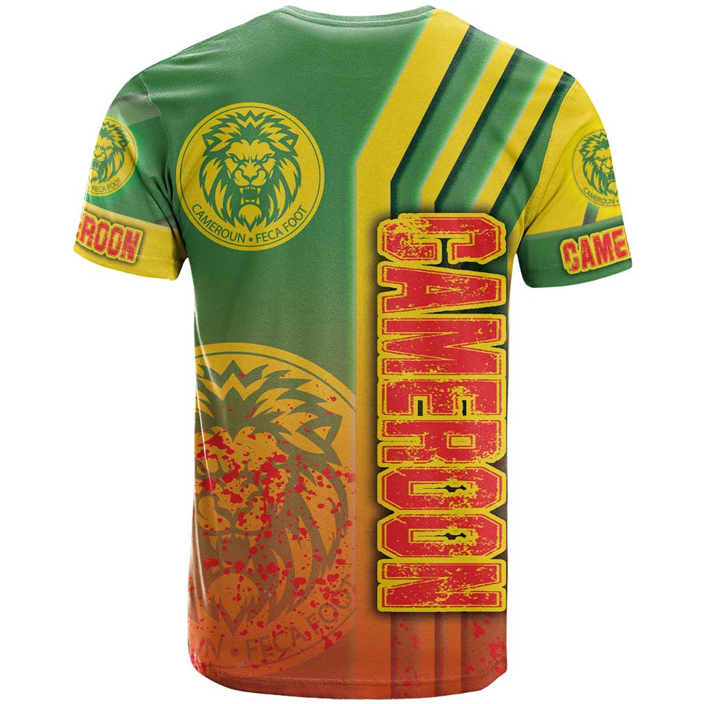 Cameroon Soccer T shirt Indomitable Lions Football - Road To Champion DT03