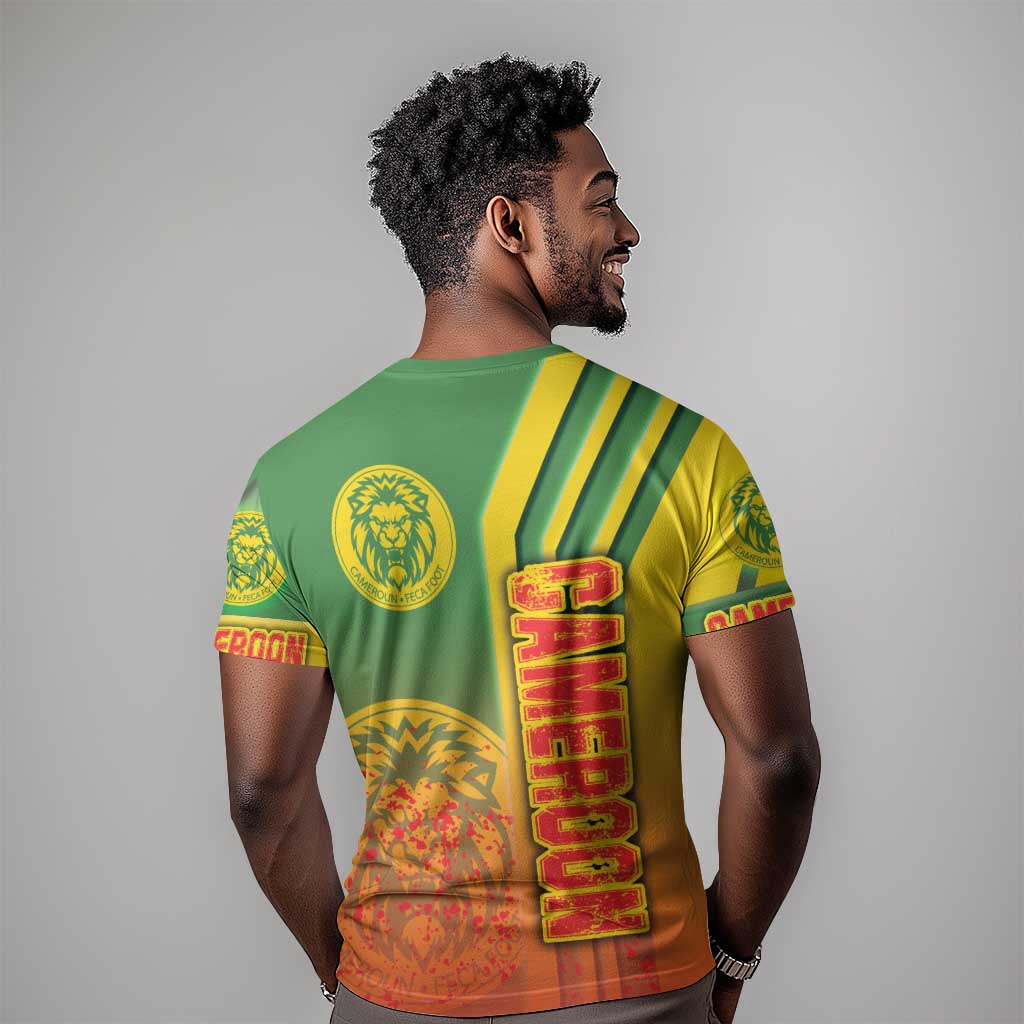 Cameroon Soccer T shirt Indomitable Lions Football - Road To Champion DT03