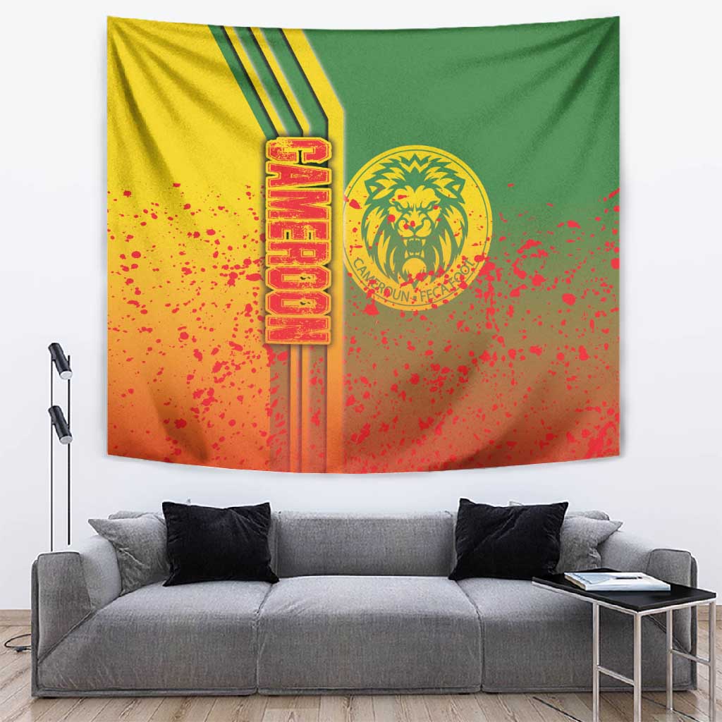 Cameroon Soccer Tapestry Indomitable Lions Football - Road To Champion DT03