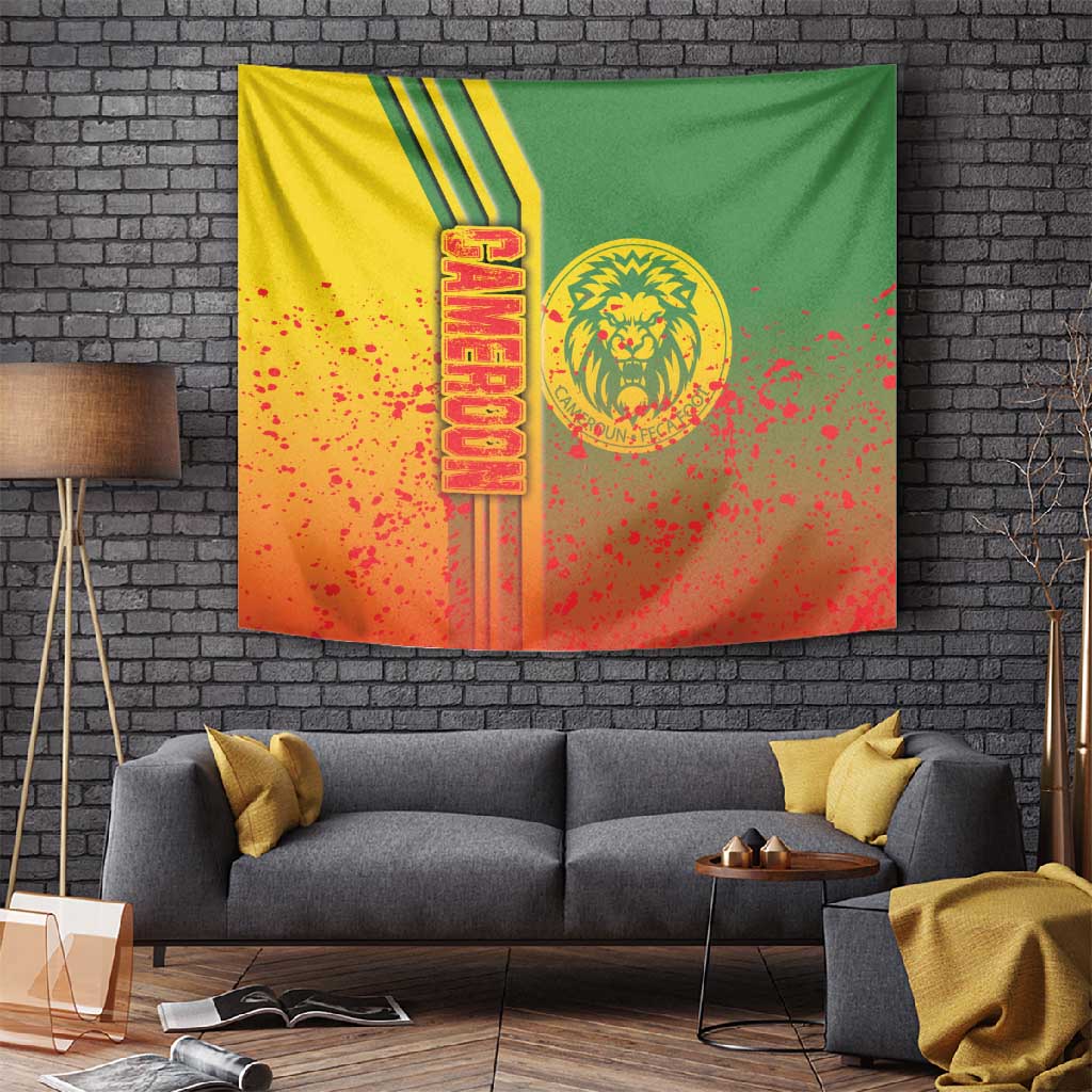 Cameroon Soccer Tapestry Indomitable Lions Football - Road To Champion DT03
