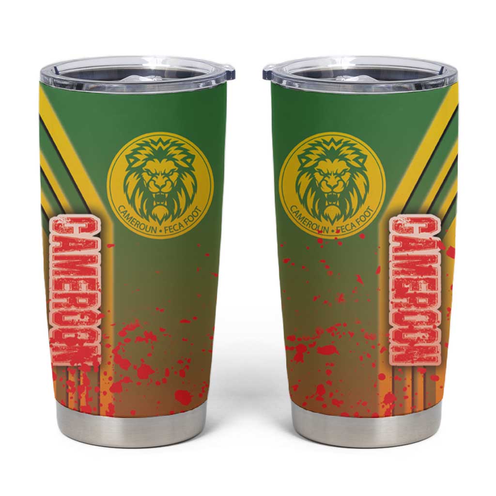 Cameroon Soccer Tumbler Cup Indomitable Lions Football - Road To Champion DT03