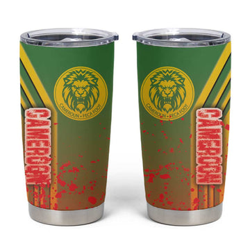 Cameroon Soccer Tumbler Cup Indomitable Lions Football - Road To Champion DT03