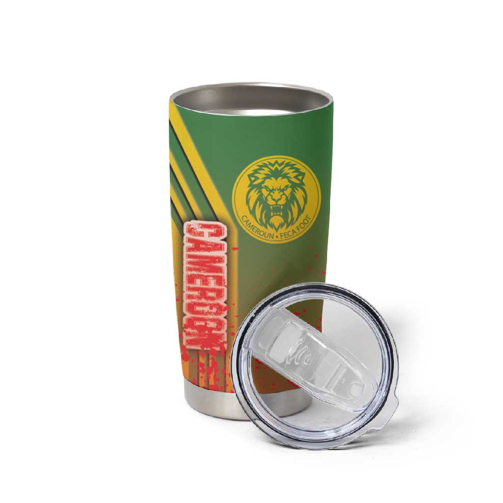 Cameroon Soccer Tumbler Cup Indomitable Lions Football - Road To Champion DT03