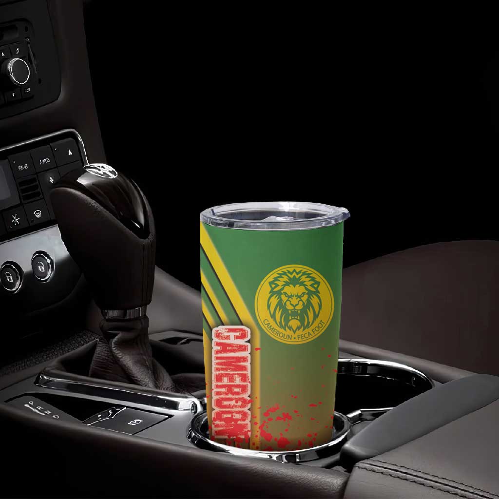 Cameroon Soccer Tumbler Cup Indomitable Lions Football - Road To Champion DT03
