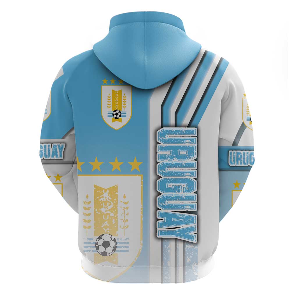 Uruguay Football Hoodie Sky Blue Soccer - Road To Champion DT03