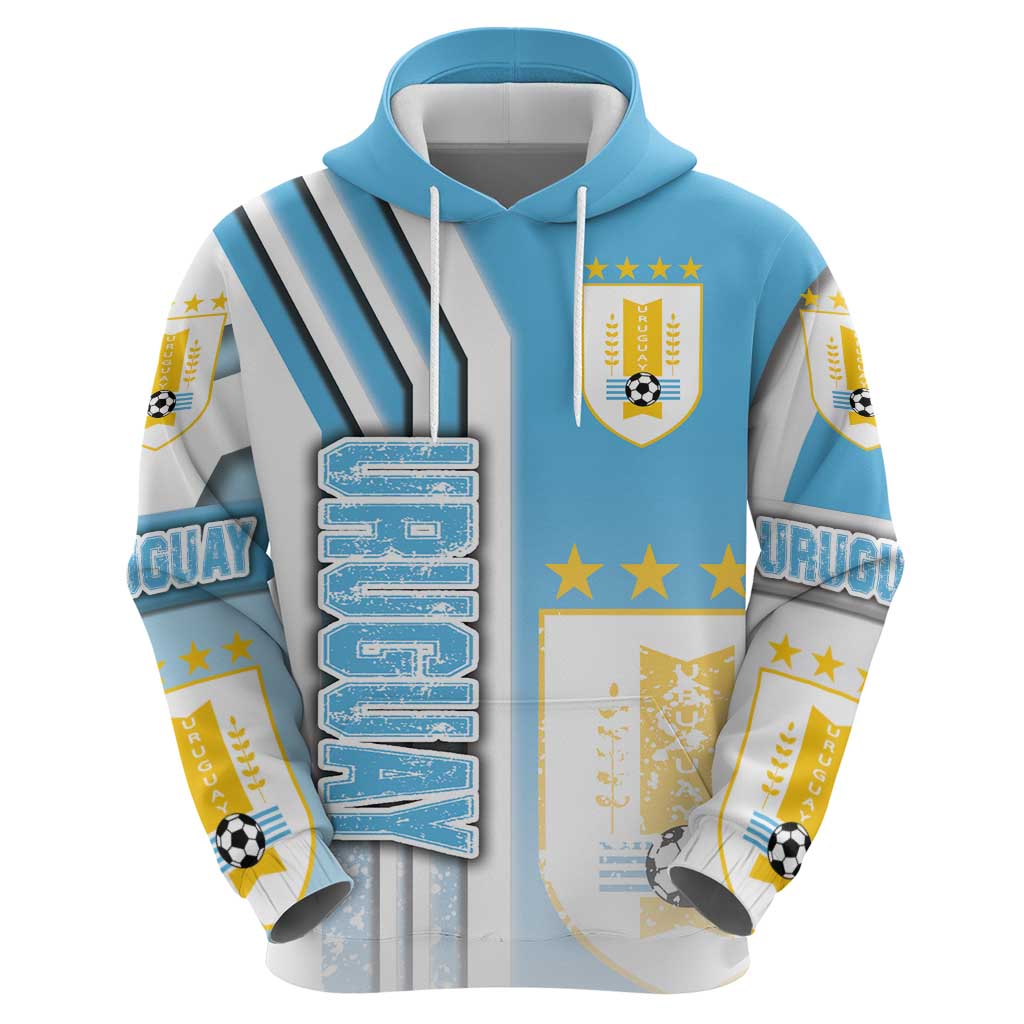 Uruguay Football Hoodie Sky Blue Soccer - Road To Champion DT03