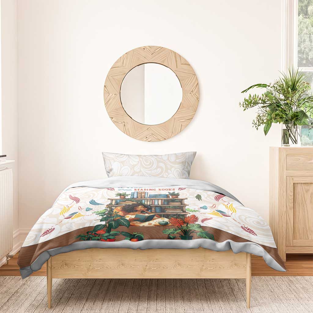 Never Underestimate A Girl Who Loves Reading Books Bedding Set African Book Lovers DT04